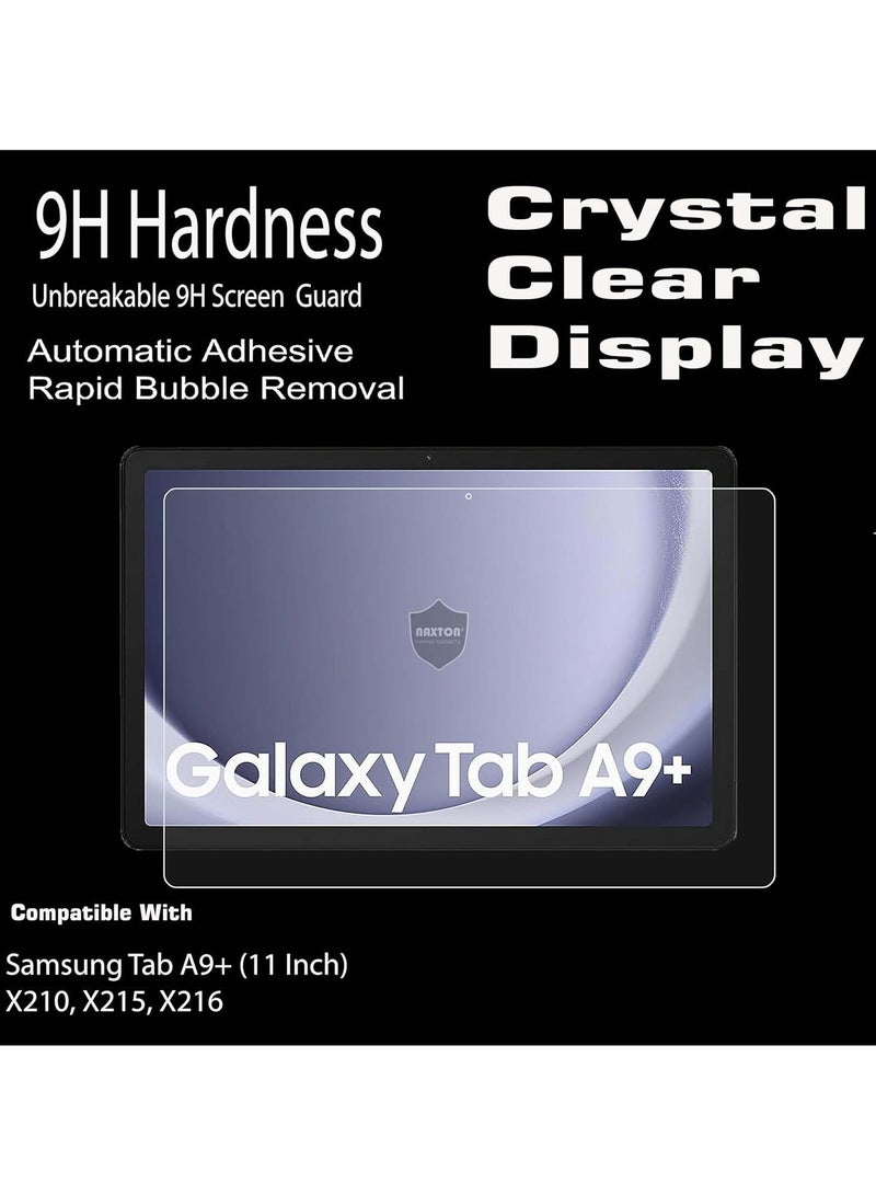 واقي شاشة لجهاز سامسونج جالاكسي تاب A9 بلس/A11 بلس (11 بوصة) عالي الوضوح، مقاوم للخدش، خالٍ من الفقاعات، مصنوع من زجاج مقوى بدرجة صلابة 9H - Image 2